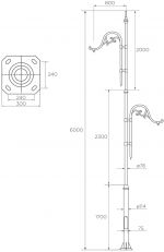 ELSV03 - Cột đèn chiếu sáng sân vườn cổ điển