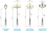 ELSV05 - Cột đèn chiếu sáng sân vườn cổ điển