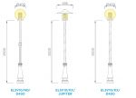 ELSV10 - Cột đèn chiếu sáng sân vườn cổ điển